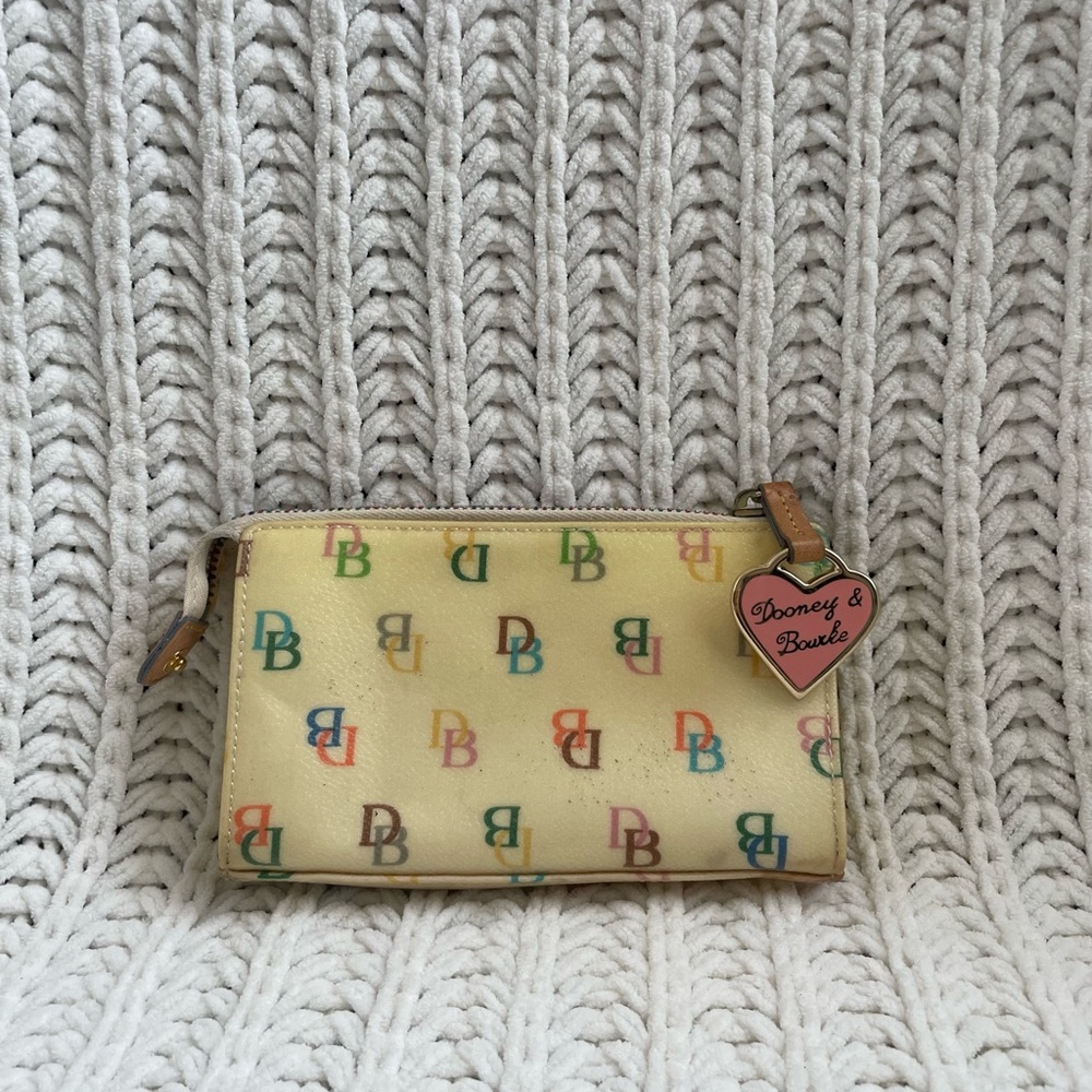 Dooney Bourke Yellow Rainbow Signature Wallet - Picture 9 of 9